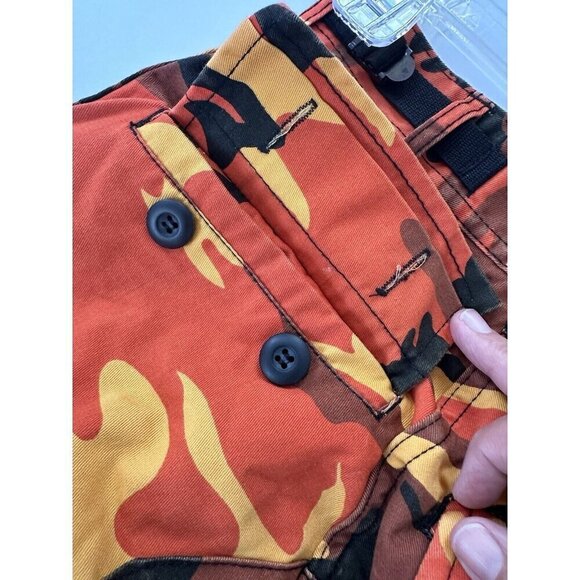 Rothco BDU Pants Mens XSmall Orange Black Camo Combat Woodland Military Gorpcore - Picture 9 of 11